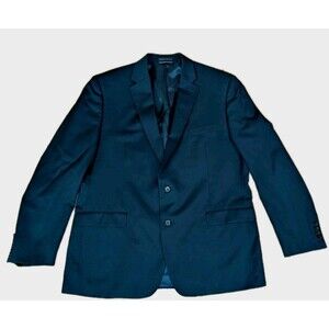 Lauren Ralph Lauren Blazer 46L Navy 100% Wool Sport Coat Jacket Two Button NWOT